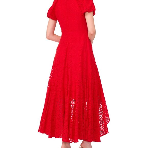 #M2 Parker Women's V-Neck Lace High-Low Fit & Flare Dress - Picture 2 of 3